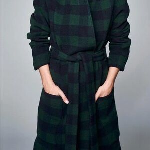 Risk made in Warsaw Varsavia wool coat Black and Green size L
